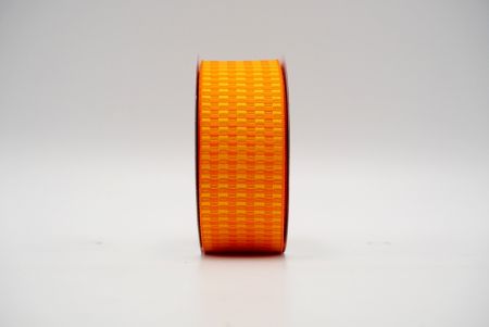 Oranje uniek geruit ontwerp lint_K1750-361